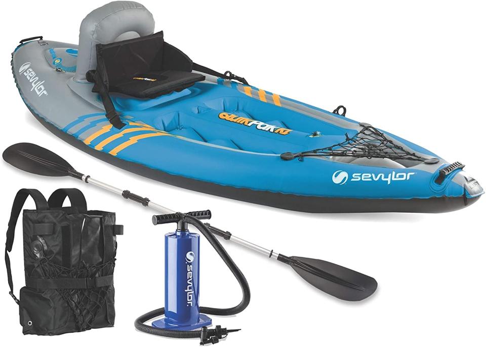 Kayaking has never been easier to set up than with Sevylor’s quikpak kayak. (Source: Amazon)