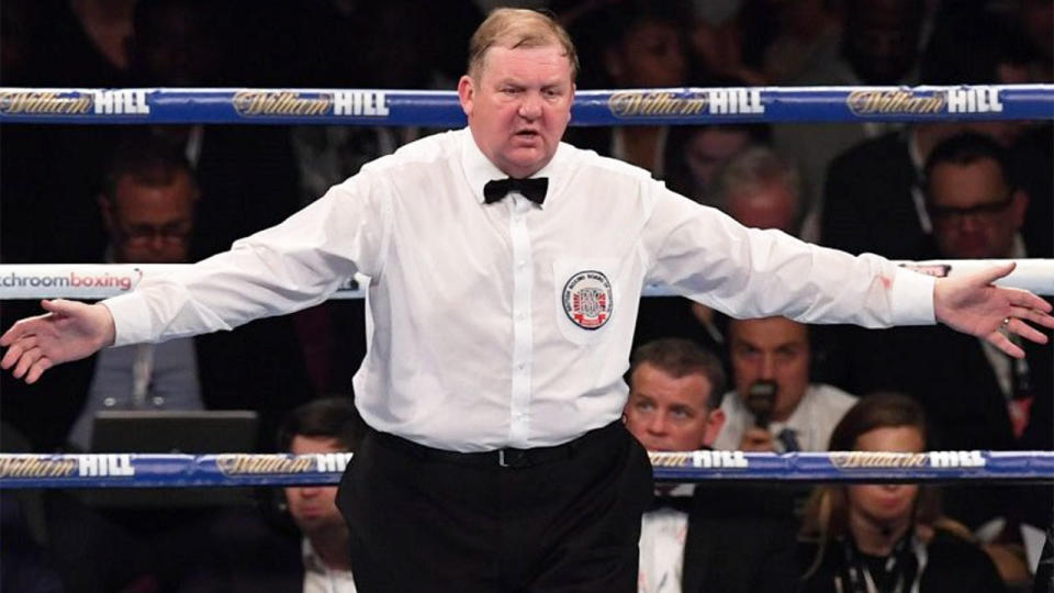 Pictured here, British boxing judge Terry O’Connor.