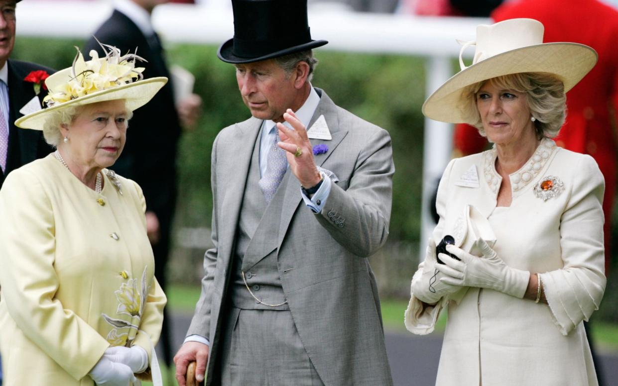 Queen Elizabeth II, Camilla, Duchess of Cornwall and Prince Charles