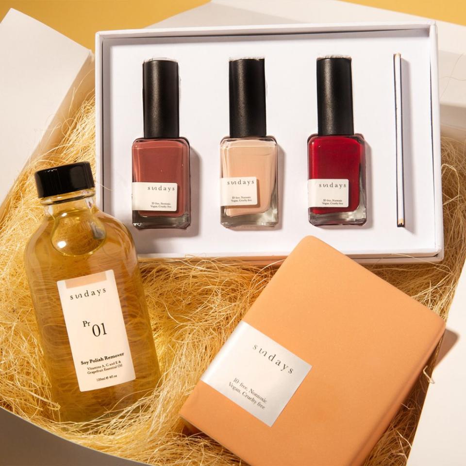Sundays makes beautiful nail polish that's non-toxic and safe for your nails
