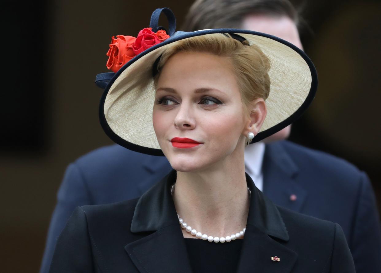 Fürstin Charlène von Monaco besucht derzeit Südafrika. (Bild: Eric Gaillard/Pool Photo via AP)
