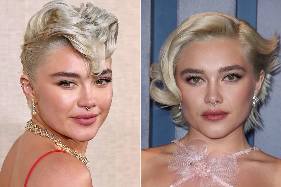 <p>C Flanigan/imageSPACE/Shutterstock; Matt Baron/BEI/Shutterstock </p> Florence Pugh