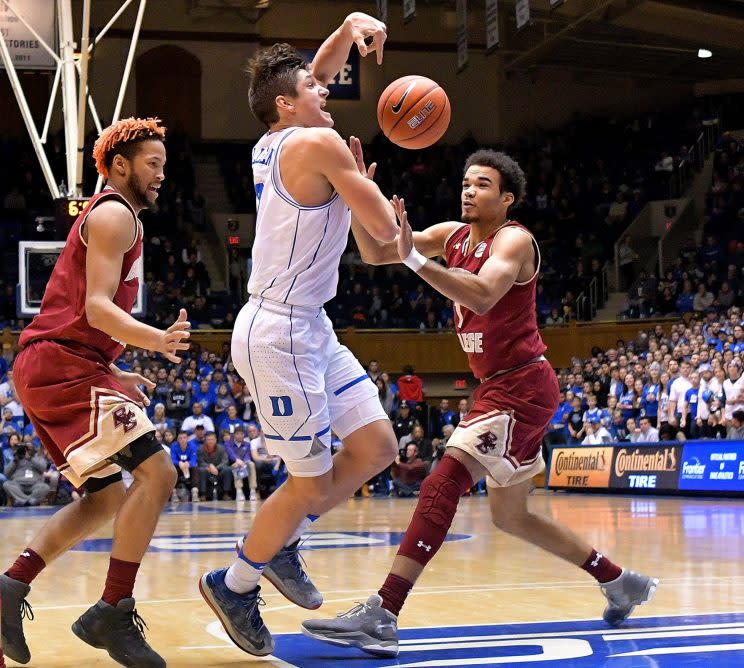 Allen had 10 assists Saturday, but the most impressive one won’t even make it into the scorebook. (Getty)