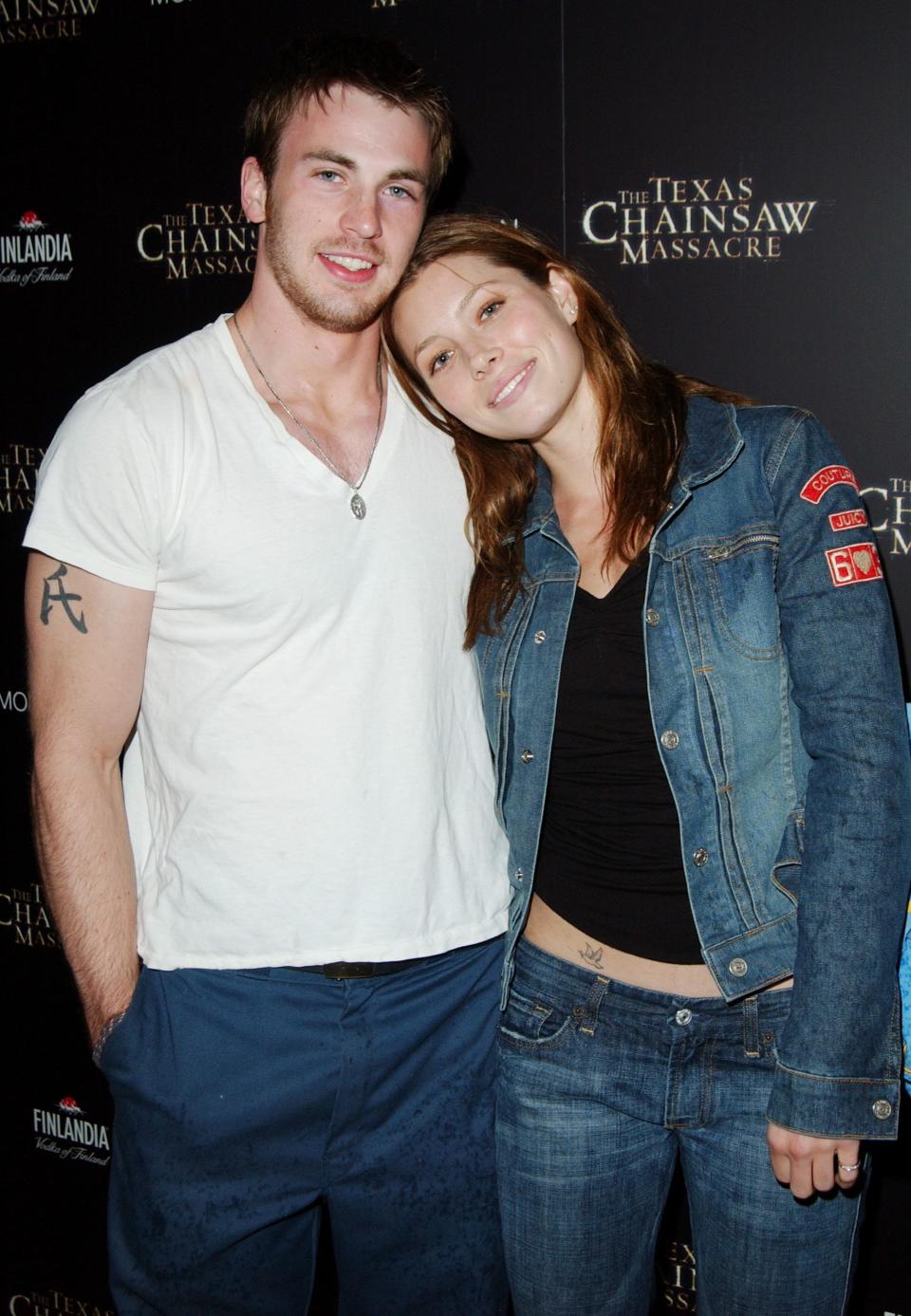 Chris Evans and Jessica Biel