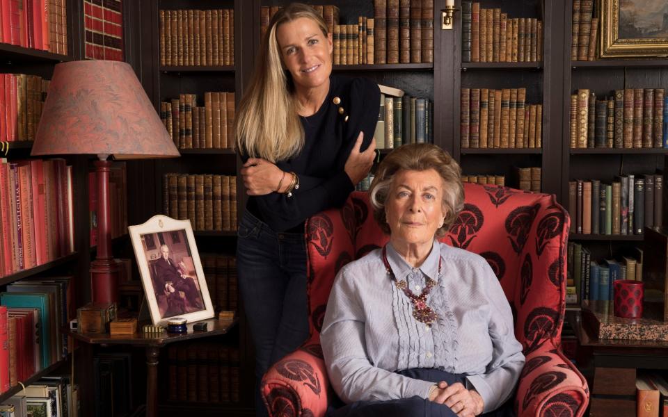 India Hicks with her mother, Lady Pamela Hicks, at home in Oxfordshire - Andrew Crowley