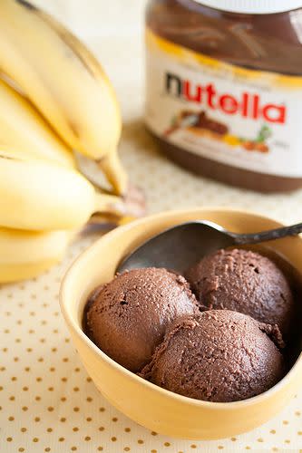 Nutella Banana Ice Cream