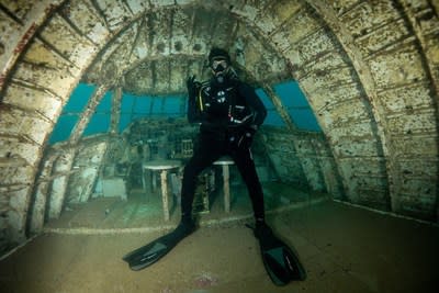 Diving Enthusiast visiting the site