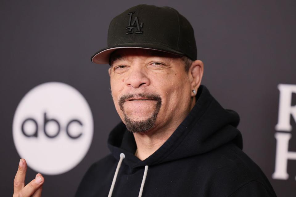 <p>Theo Wargo/Getty </p> Ice-T in New York City in November 2023