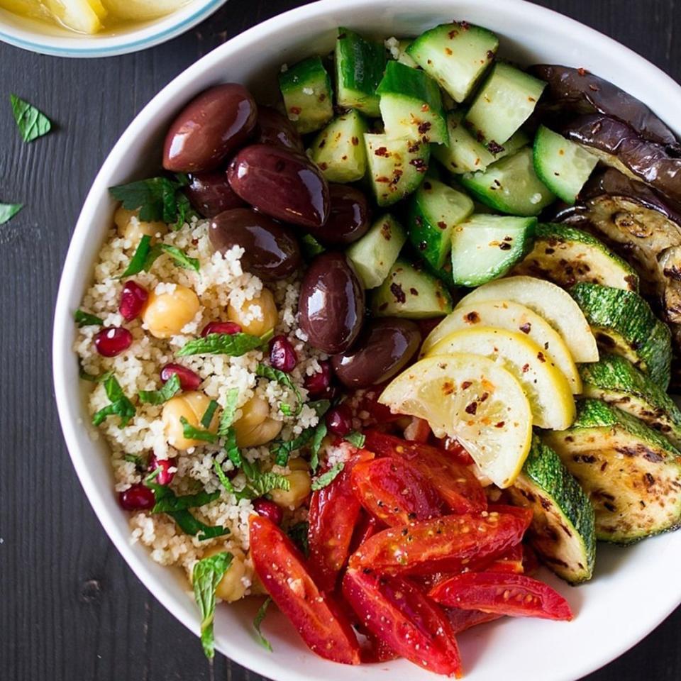 Moroccan Salad Bowl with Preserved Lemons