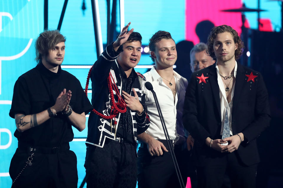 5SOS win Song of the Year. Photo: Getty