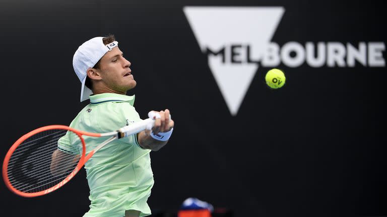 Diego Schwartzman avanzó con algunos apuros a la segunda rueda en el Open australiano; su próximo rival, el local O'Connell