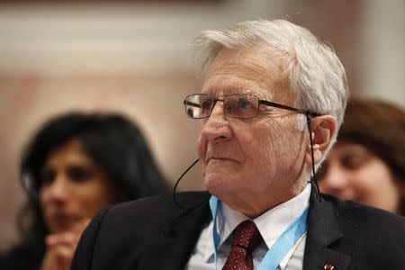 Former European Central Bank (ECB) President Jean-Claude Trichet attends a conference of central bankers hosted by the Bank of France in Paris November 7, 2014. REUTERS/Charles Platiau