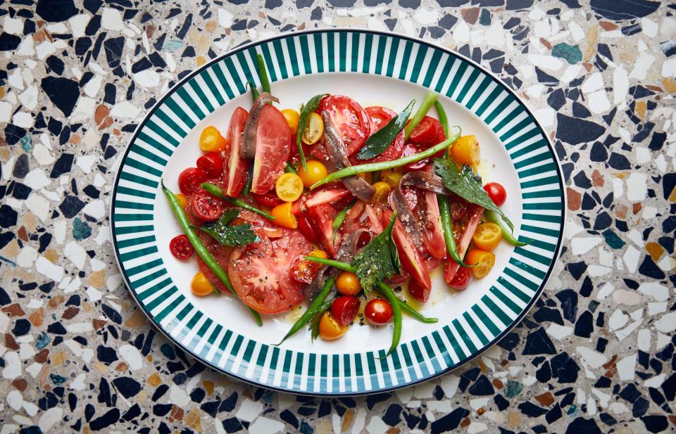 Tomatoes and Haricots Verts with Anchovies