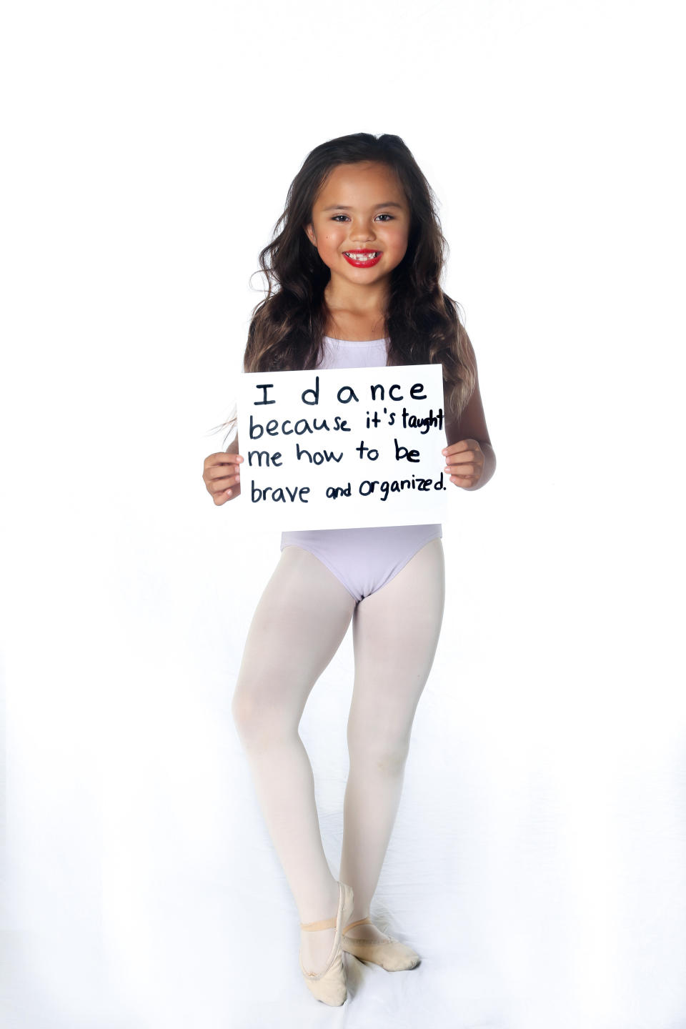 Johna Sejati  "I dance because it's taught me how to be brave and organized."