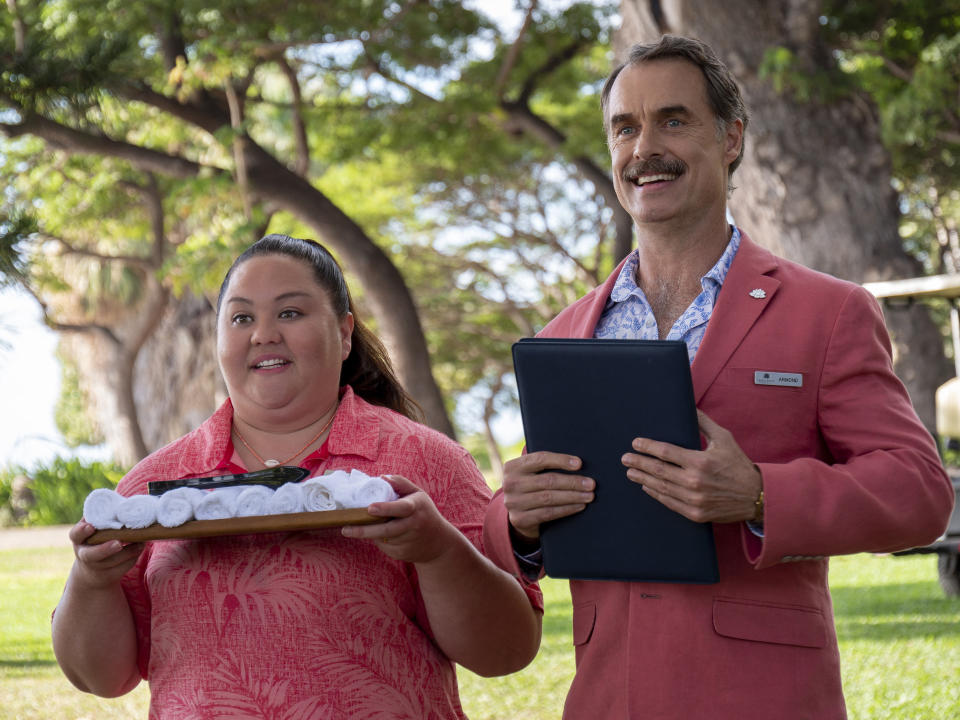 Jolene Purdy, Murray Bartlett in The White Lotus