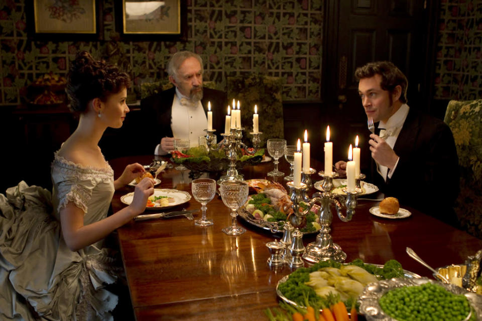 Felicity Jones, Jonathan Pryce and Hugh Dancy in Sony Pictures Classics' "Hysteria" - 2012