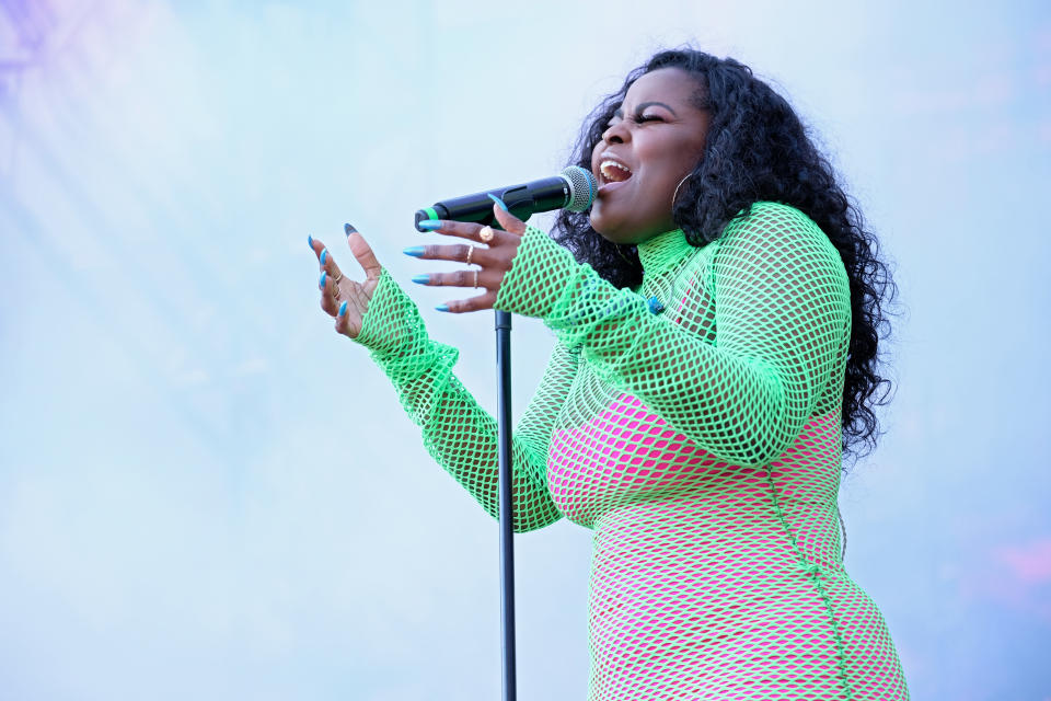 Asiahn performs at LA Pride 2019 on June 8, 2019, in West Hollywood, Calif. - Credit: Sarah Morris/Getty Images