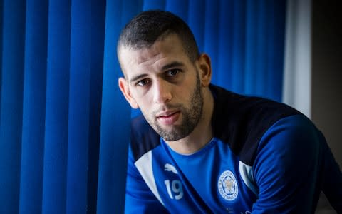 Islam Slimani stares down the camera - Credit: Andrew Fox