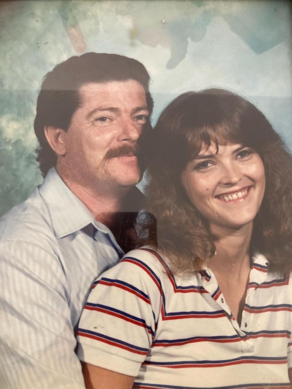 Clarence Lynn Wilson and his then-wife, Libby, in 1985.