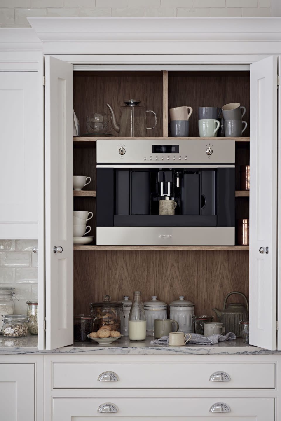 <p>As we're spending more time cooking and entertaining at home, there's now a greater investment in kitchen appliances – from coffee machines to wine coolers – that won't compromise cabinet or other appliance space.</p><p>Ben at Kitchen Makers explains: 'With the rise in the popularity of laundry rooms and breakfast stations, integrated appliances will allow you to keep your room streamlined.'</p><p>Pictured: Alderley in Bone, <a href="https://burbidgekitchenmakers.co.uk/kitchens/alderley/" rel="nofollow noopener" target="_blank" data-ylk="slk:Kitchen Makers;elm:context_link;itc:0;sec:content-canvas" class="link ">Kitchen Makers</a></p><p><strong>Follow House Beautiful on <a href="https://www.instagram.com/housebeautifuluk/" rel="nofollow noopener" target="_blank" data-ylk="slk:Instagram;elm:context_link;itc:0;sec:content-canvas" class="link ">Instagram</a>.</strong></p>