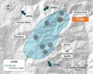 Plan View of the Guayabales Project Highlighting the Trap Target