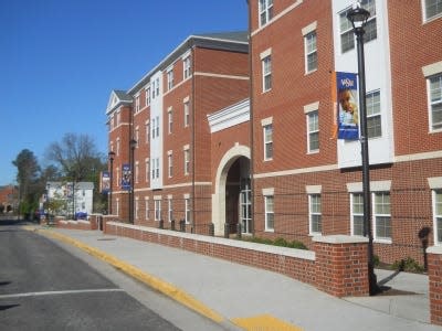 This photo shows the Quad 1 Residence Hall on Lee Street inside the Virginia State University campus. Chesterfield Police and VSU Police are investigating a shooting there Sunday, May 1, 2022 that left a woman injured. She was not a student, VSU says.