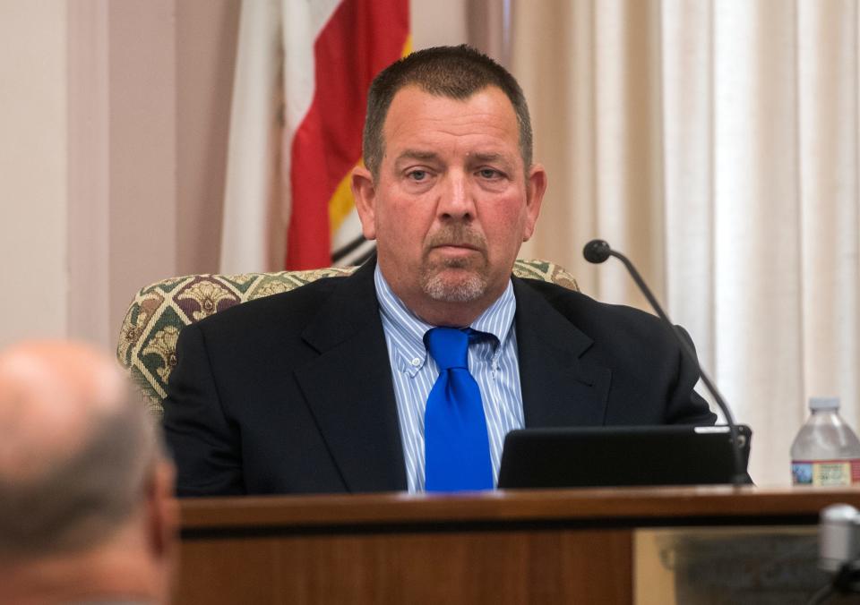 Stockton city councilmember Paul Canepa attends a city council meeting about coronavirus concerns. Canepa is running to represent District 2 on the Board of Supervisors in June 2022.