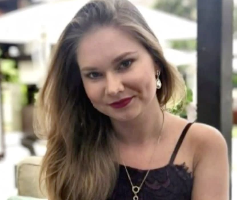 He was fatally injured after trying to help his friend and staffer, Zoia Lukiantceva (pictured), “who had suffered multiple fractures”. Source: Nine News