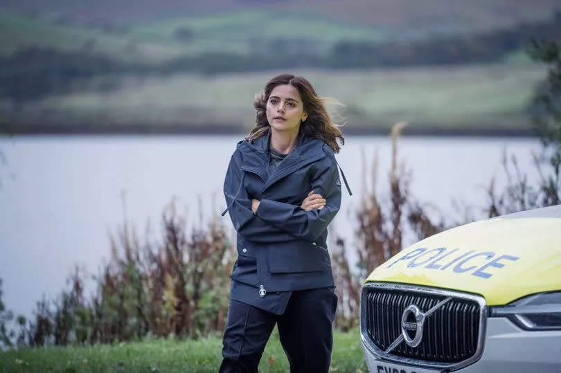 Jenna Coleman as Ember in The Jetty -Credit:BBC/Firebird Pictures/Ben Blackall