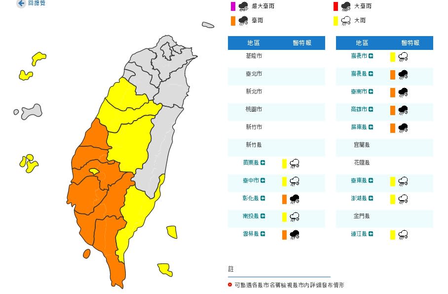 （取自氣象局網站）