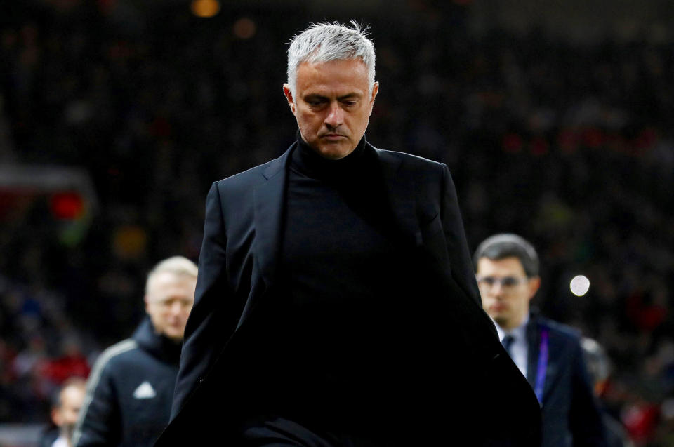 Adios, Mourinho. Photo: Action Images via Reuters/Jason Cairnduff/File Photo