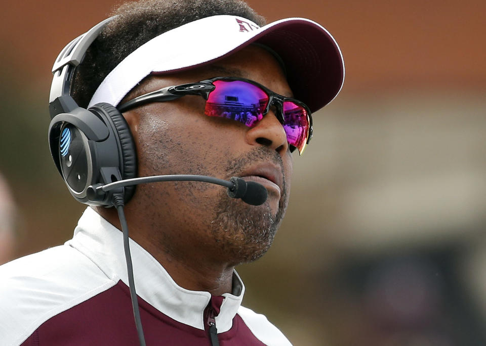 Kevin Sumlin is entering his sixth season at Texas A&M. (AP Photo/Rogelio V. Solis, File)