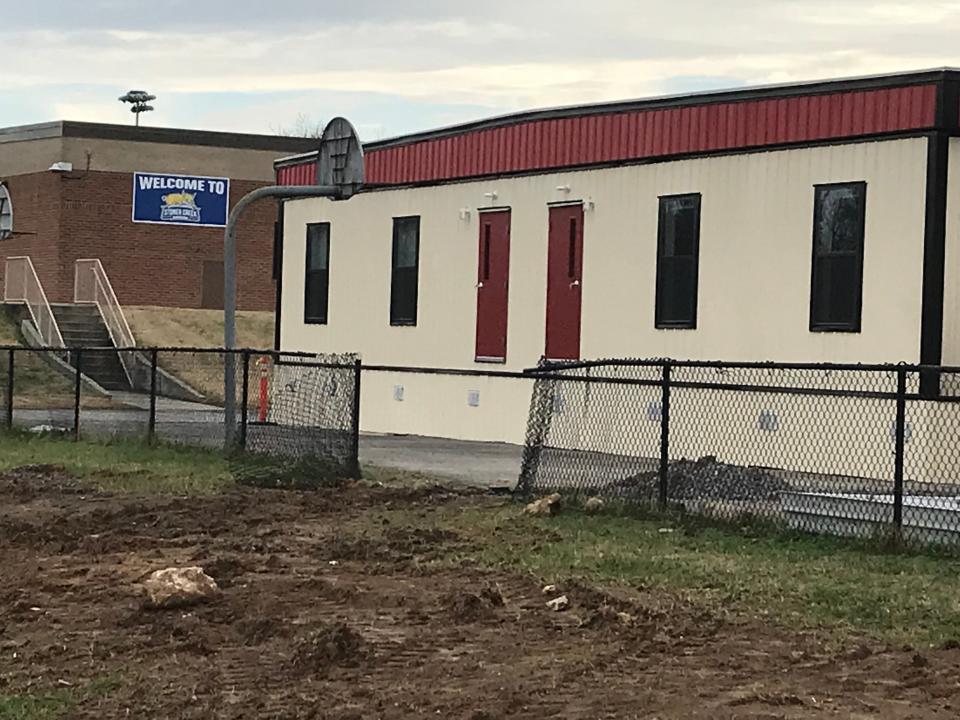 Stoner Creek Elementary will utilize portable classrooms set up in front of West Wilson Middle School in Mt. Juliet. Stoner Creek used a wing of West Wilson Middle since the fall semester. Stoner Creek and West Wilson both had major damage from the March 2020 tornado.