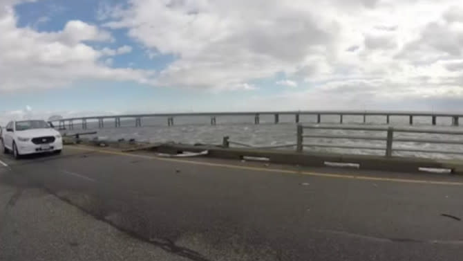 Driver Dies After Truck Is Blown Off Chesapeake Bay Bridge