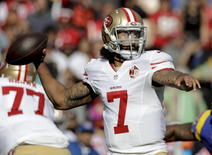 Colin Kaepernick will be a free agent. (AP)