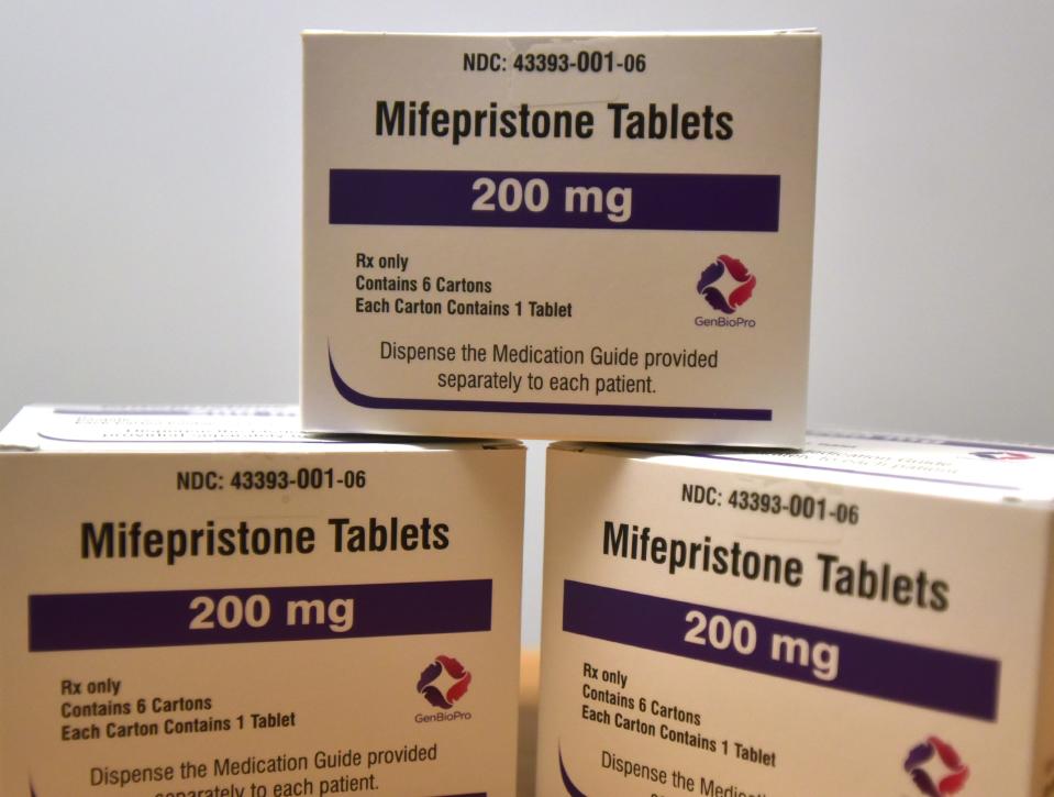 Doses of mifepristone, one of the medications prescribed in medication abortions, are available at Health Imperatives clinic in Hyannis.