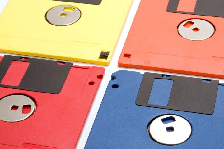 floppy disks.