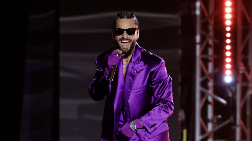 Maluma, here in 2023, is among the night's presenters. - Kevin Winter/Getty Images