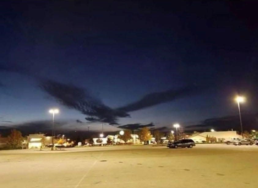 Firebirds fan Matthew Watkins saw this cloud in the shape of a Firebird on Sunday in the Los Angeles area.