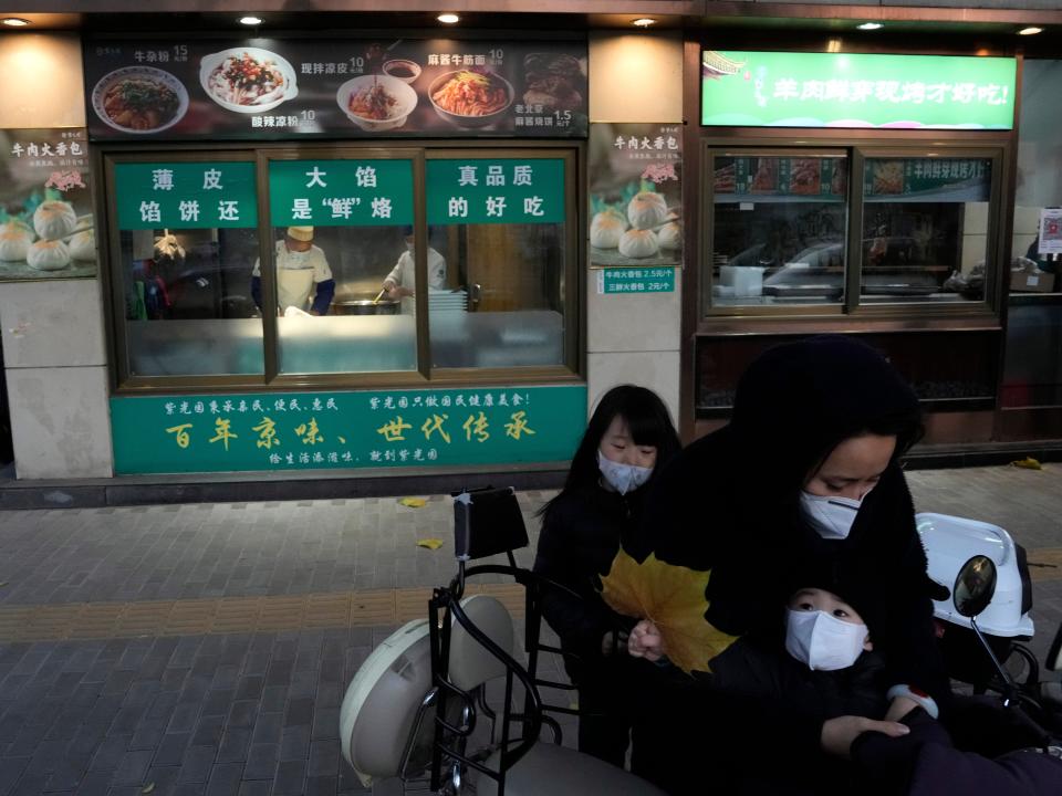 A Beijing restaurant serving take-out.
