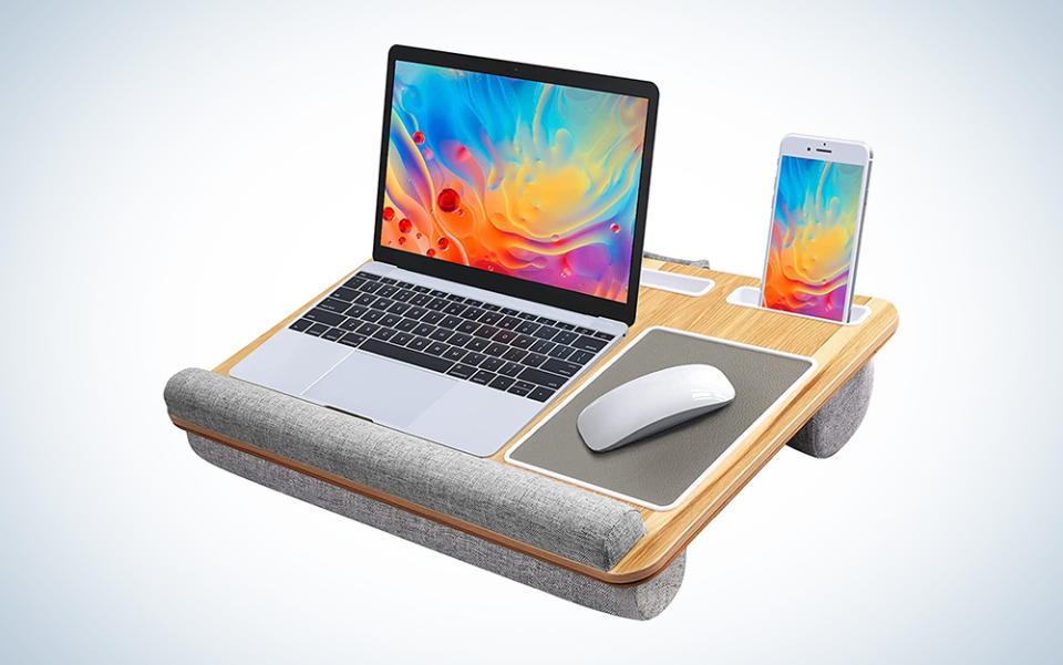 Huanuo Lap Desk is a great choice for propping up your devices in bed.