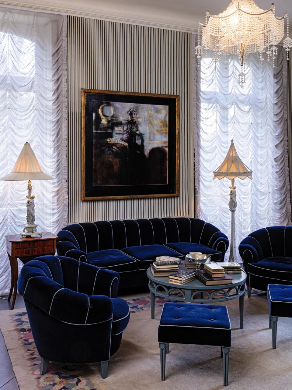 Karl Lagerfeld’s most recent home was designed in a 1920s German style. - Credit: Courtesy