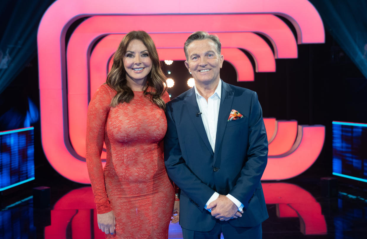 Carol Vorderman and Bradley Walsh on Beat The Chasers - Celebrity Special (ITV)