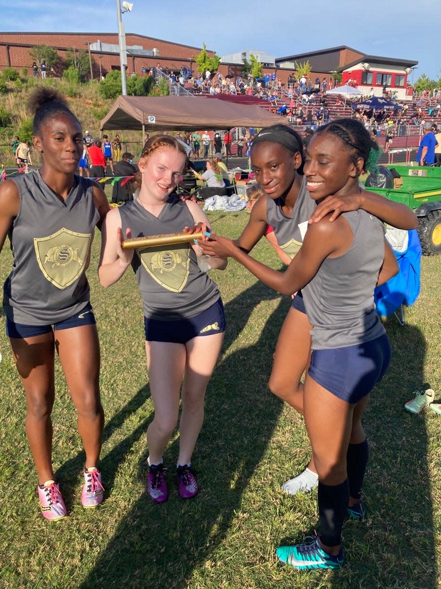 The E.E. Smith Golden Bulls saw a pair of their relay teams win gold at the NCHSAA 3A Mideast Regional in Franklinton.