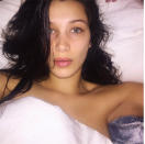 <br><b>Bella Hadid:</b> Can we have some Hadid genes? Bella Hadid regularly posts stunning makeup free photos, and this picture is just an example.