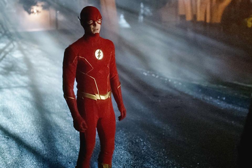 The Flash -- “A New World, Part One” -- Image Number: FAL910fg_0018r -- Pictured: Grant Gustin as The Flash -- Photo: The CW -- © 2023 The CW Network, LLC. All Rights Reserved.