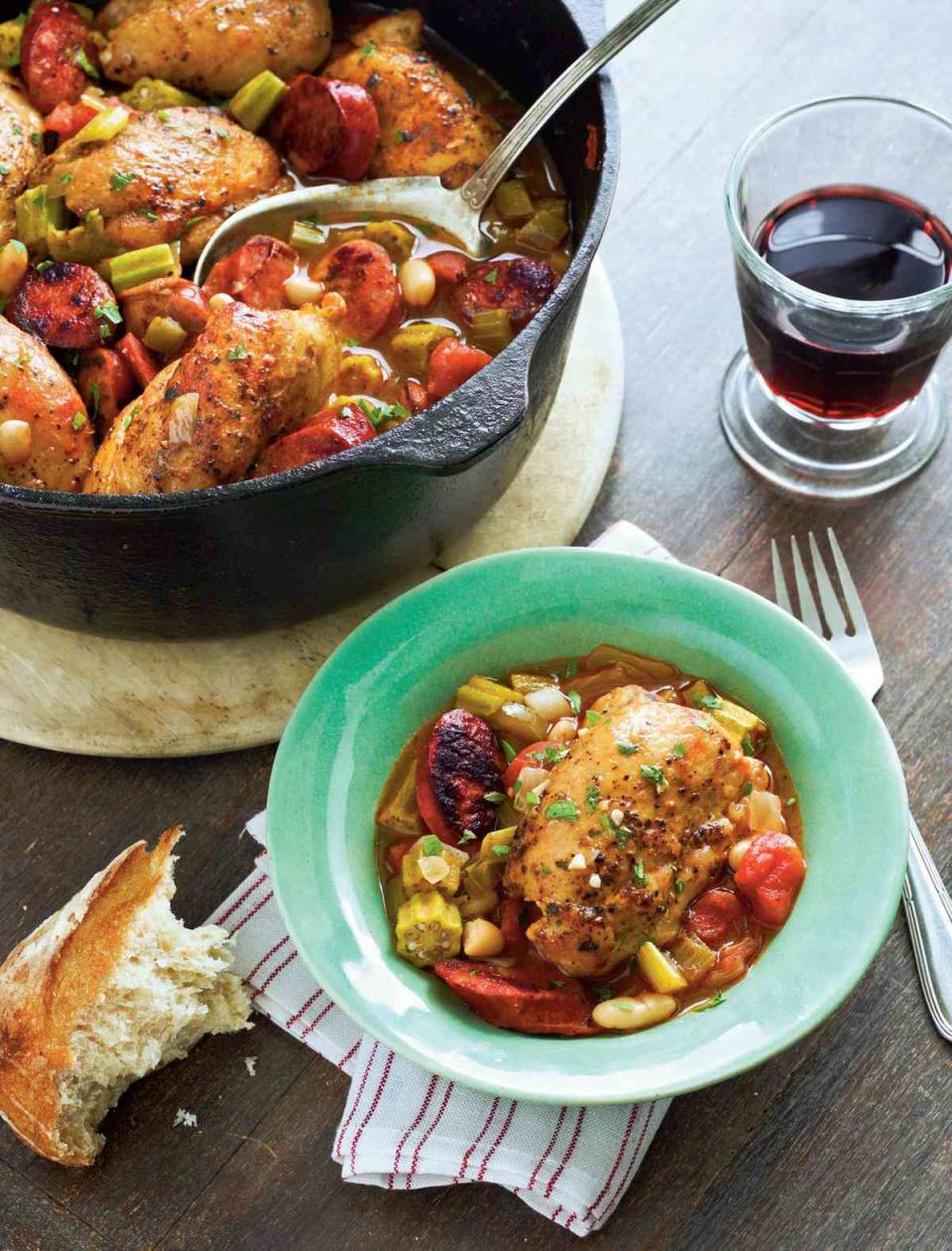 Cajun Chicken Cassoulet