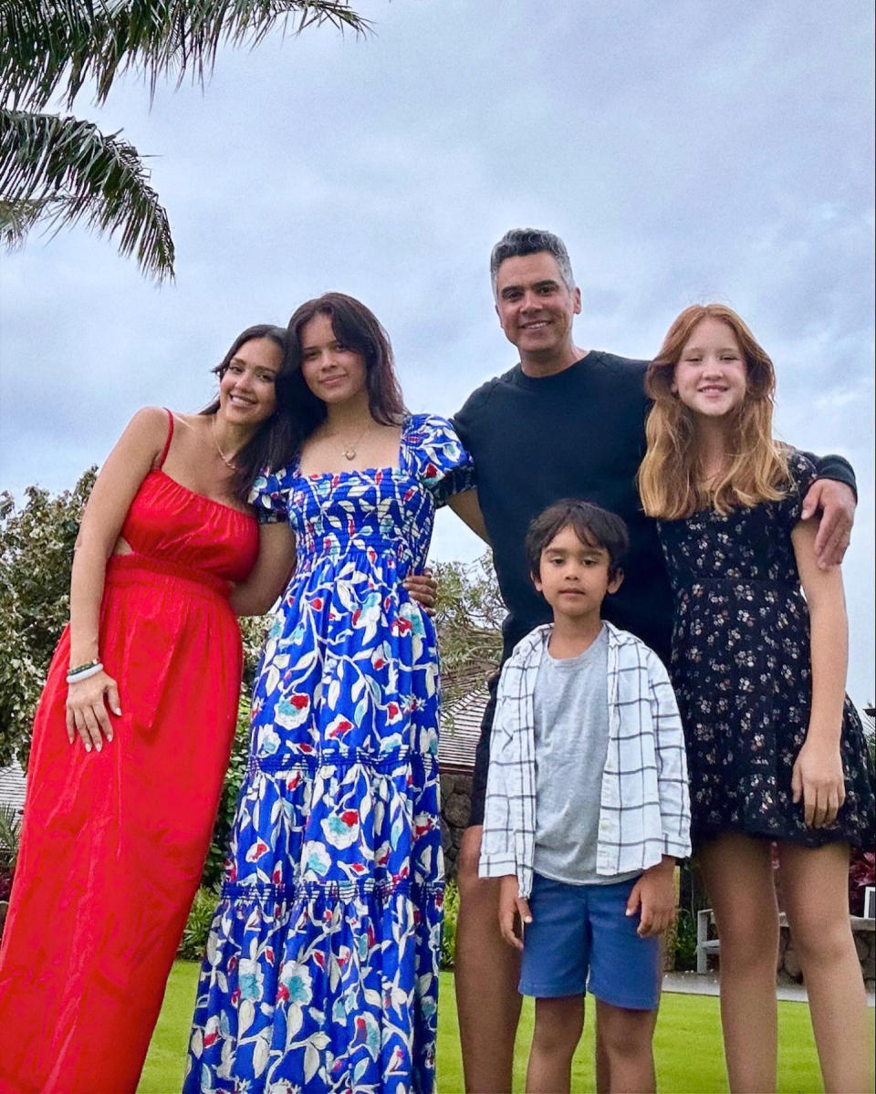 Jessica Alba Shares Rare Family Photo With Husband Cash Warren and All