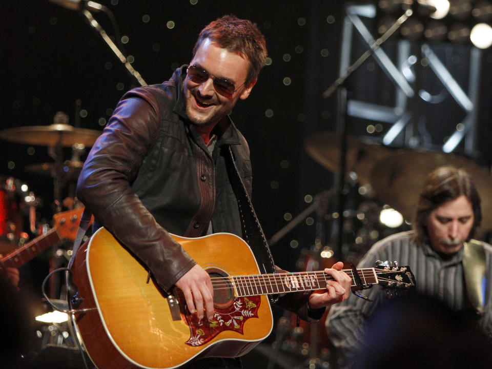 Eric Church performed at All My Friends: Celebrating The Songs and Voice of Gregg Allman on Friday, Jan. 10, 2014 in Atlanta, Ga. (Photo by Dan Harr/Invision/AP)