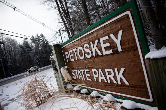 The Petoskey State Park sits covered in snow Tuesday, March 15, 2022, located at 2475 M-119 in Petoskey. 